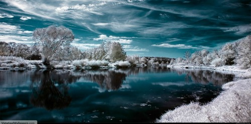 bass lake in cold weather