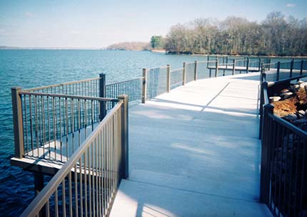 Wilson Dam Alabama bass fishing dam pier